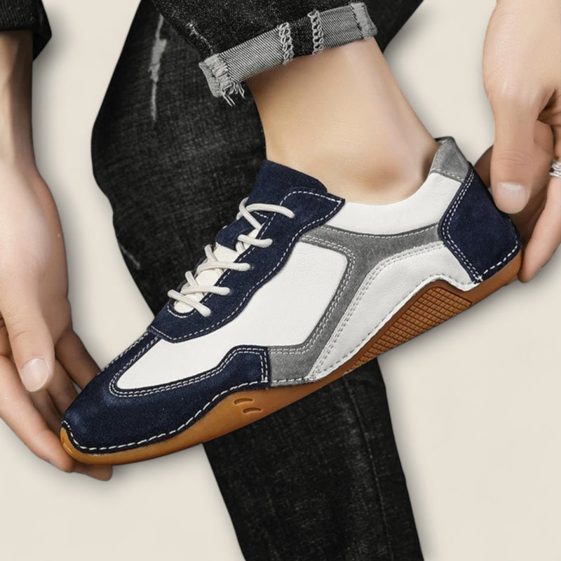 Giovanni - Vintage-Inspired Leather Sneakers