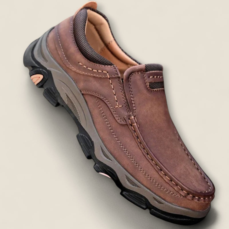 Dario - Leather Slip-On Trail Shoes