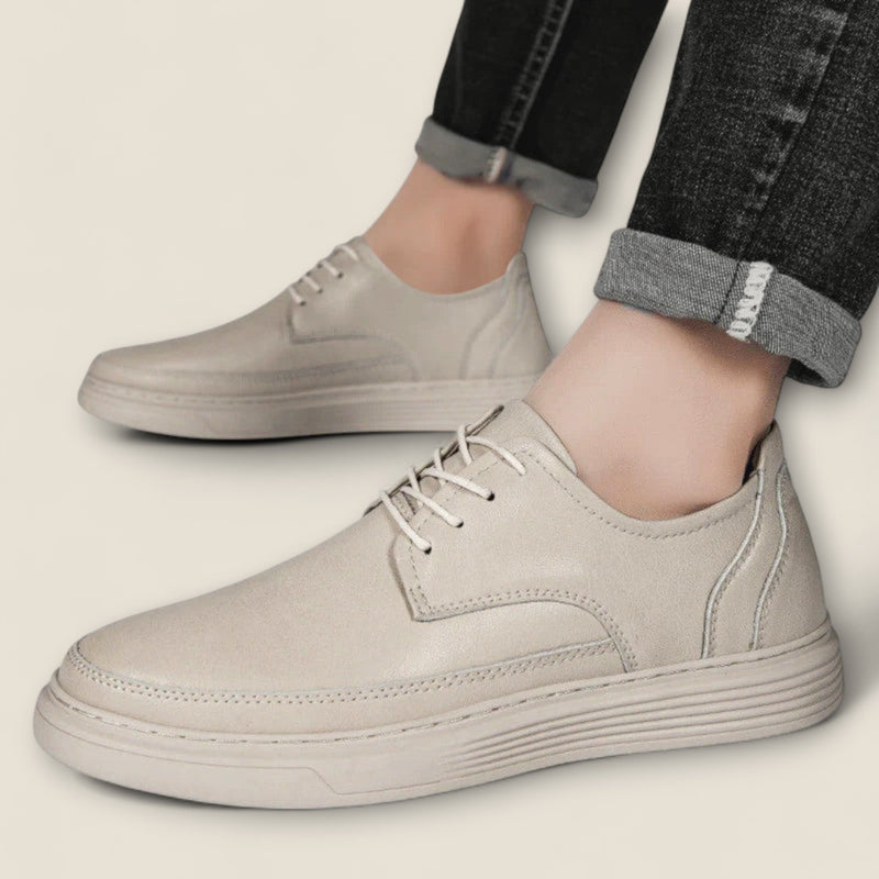 Leandro - Authentic Leather Lace-Up Shoes