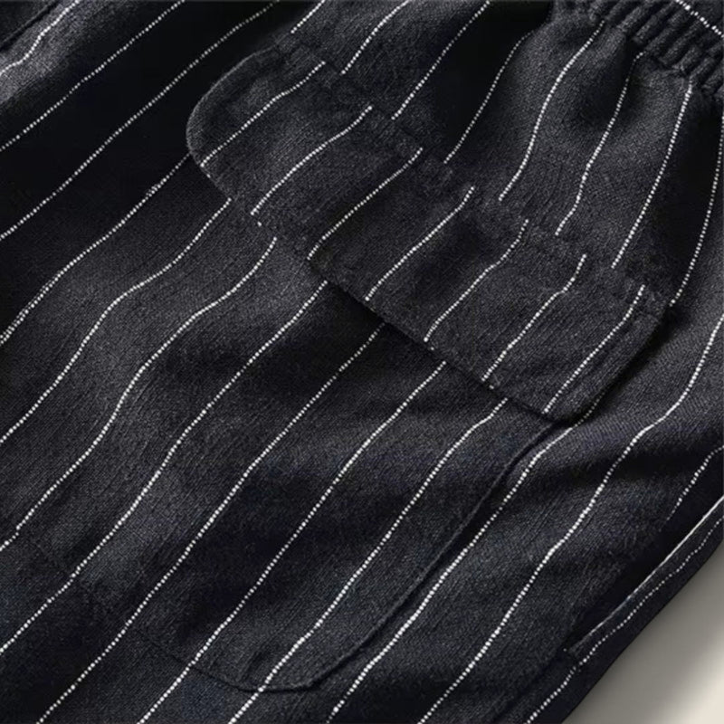 Dario - Striped Linen Shorts