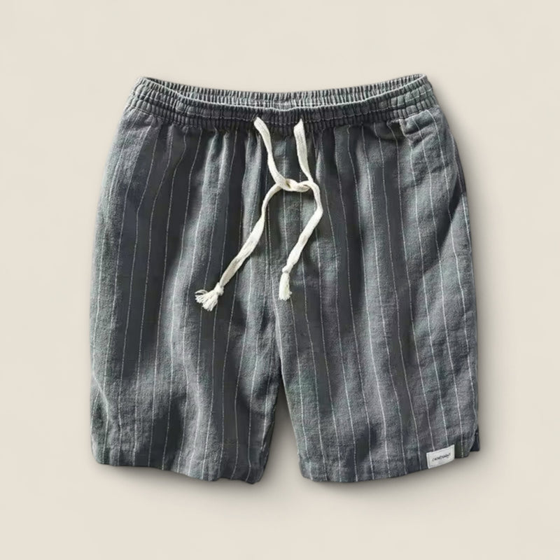 Dario - Striped Linen Shorts