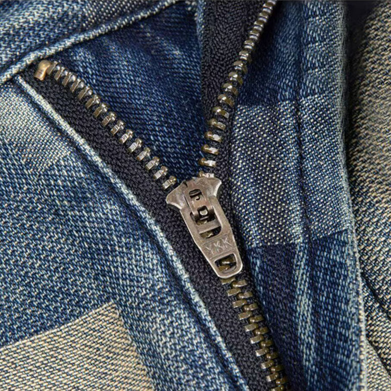 Ciro - Pixel Distressed Denim Jeans