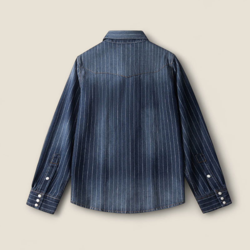 Leon - Striped Denim Shirt