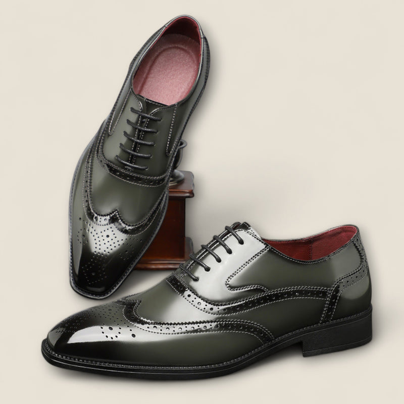 Santiago - Leather Wingtip Formal Shoes