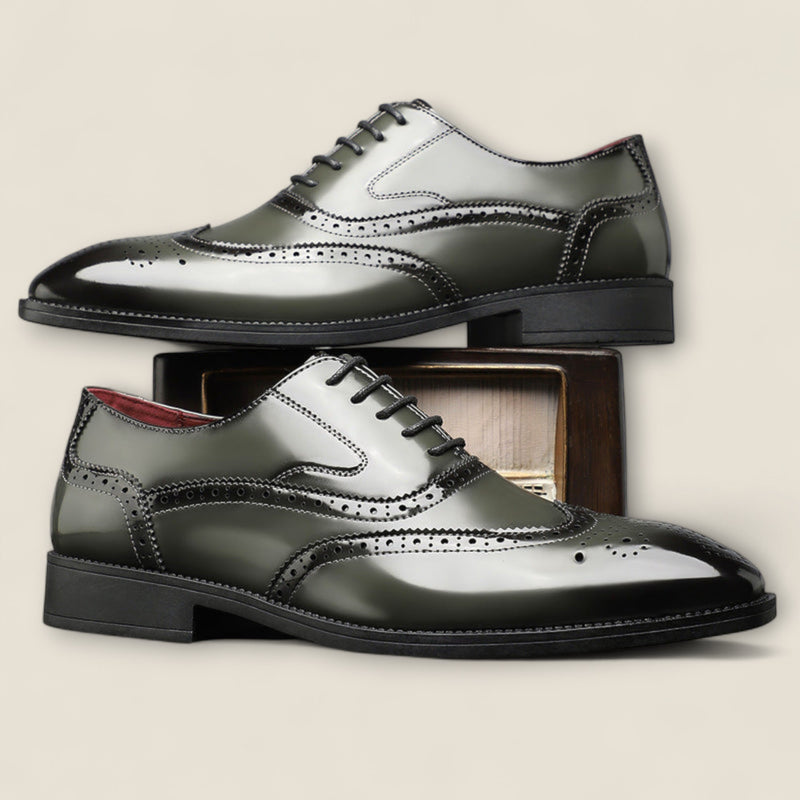 Santiago - Leather Wingtip Formal Shoes