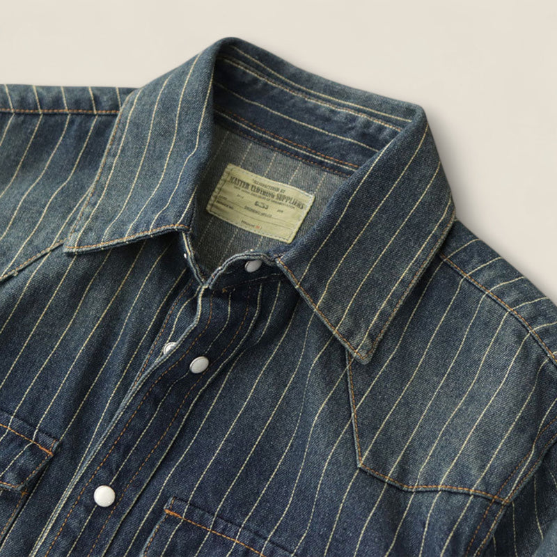 Leon - Striped Denim Shirt