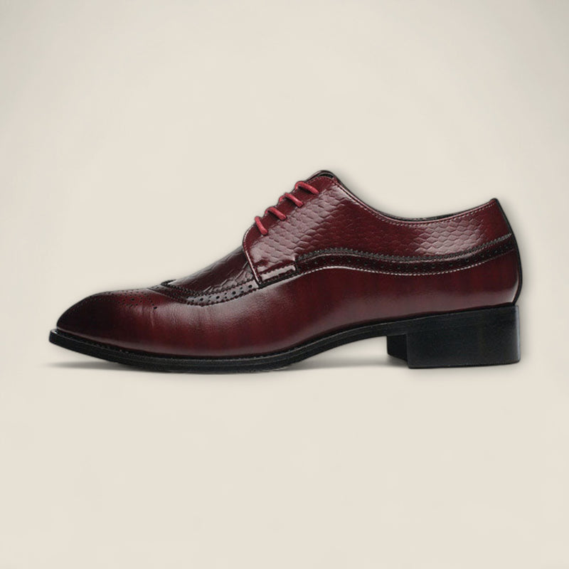 Domenico - Embossed Wingtip Dress Shoes