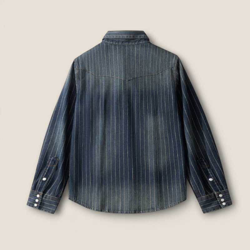 Leon - Striped Denim Shirt