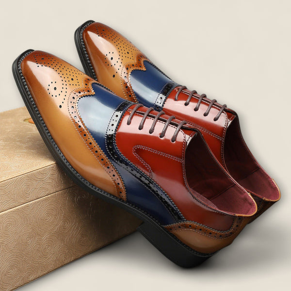 Santiago - Leather Wingtip Formal Shoes