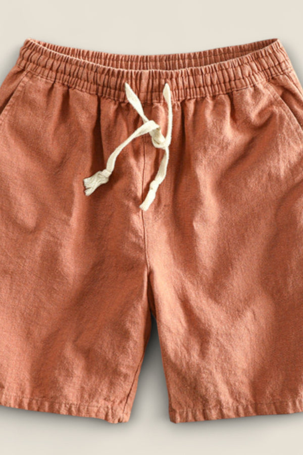 Paolo - Drawstring Linen Shorts