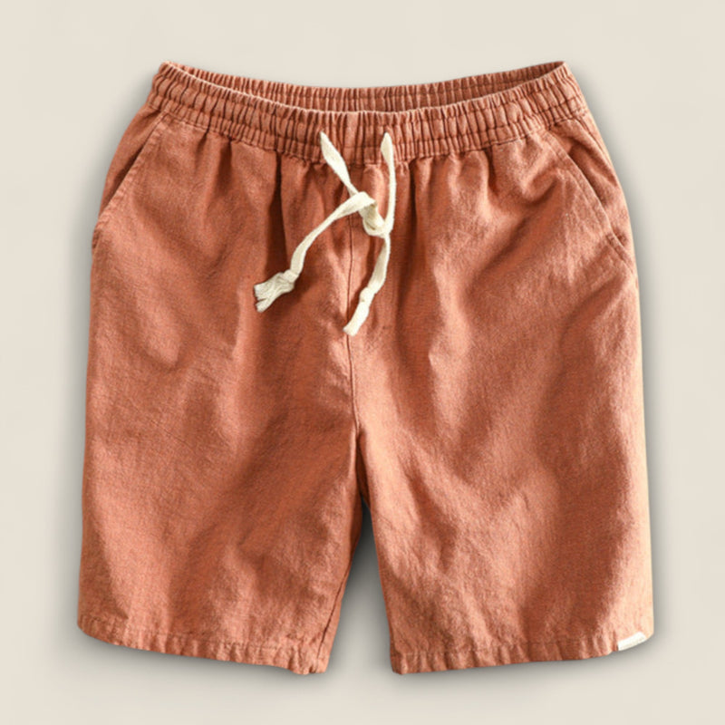 Paolo - Drawstring Linen Shorts