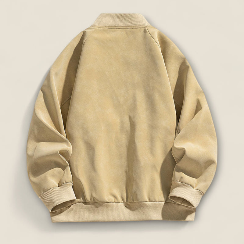 Alonso - Suede Bomber Coat