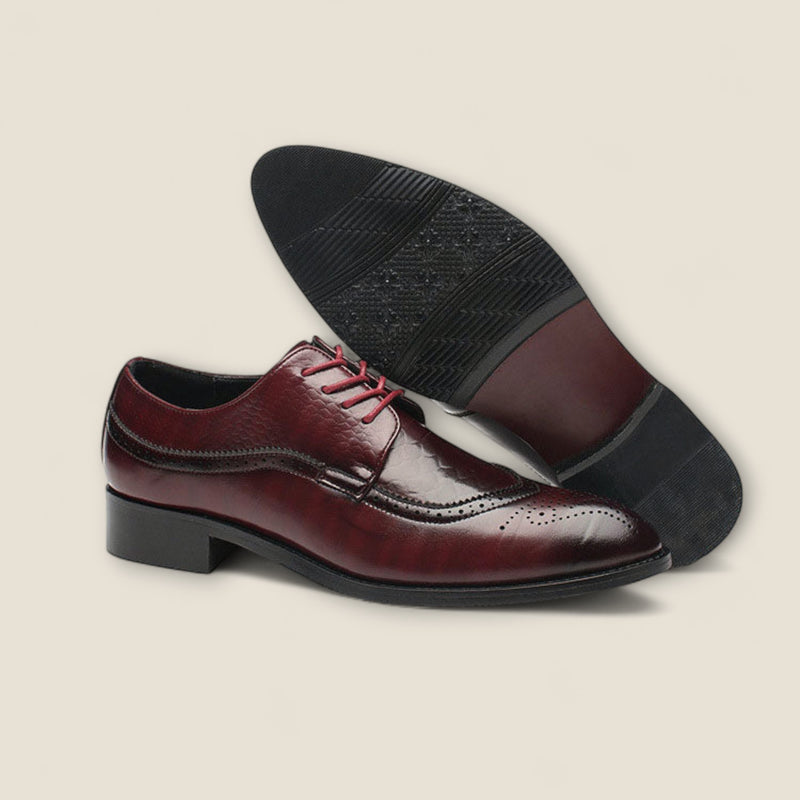 Domenico - Embossed Wingtip Dress Shoes