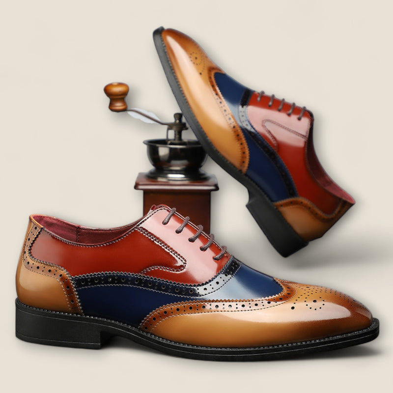 Santiago - Leather Wingtip Formal Shoes