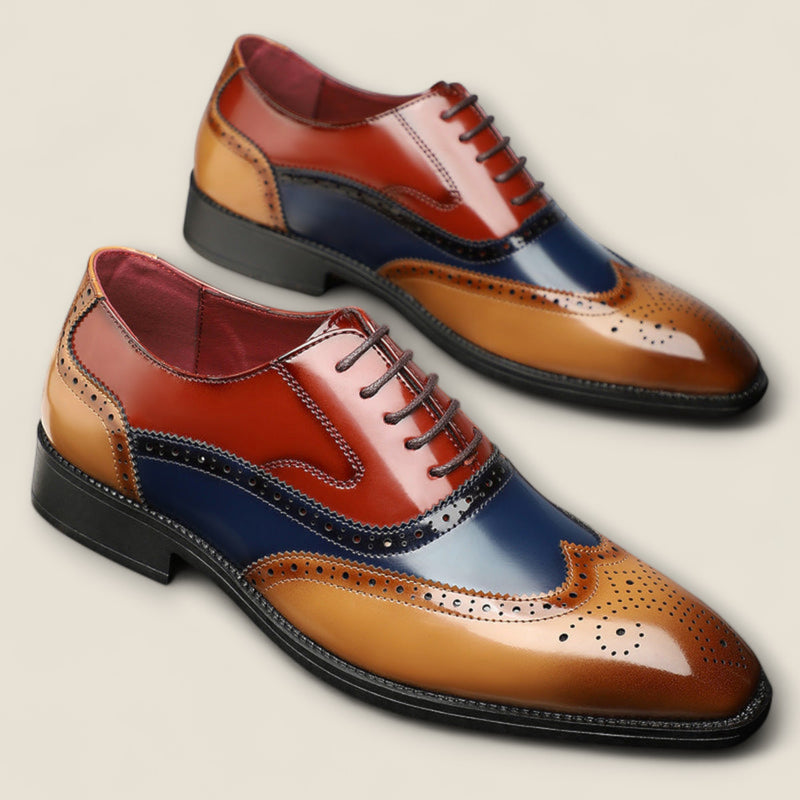 Santiago - Leather Wingtip Formal Shoes