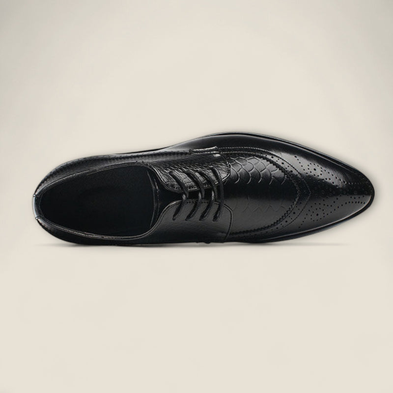 Domenico - Embossed Wingtip Dress Shoes