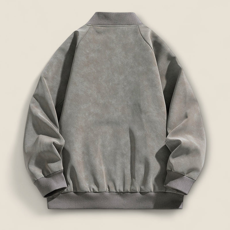 Alonso - Suede Bomber Coat