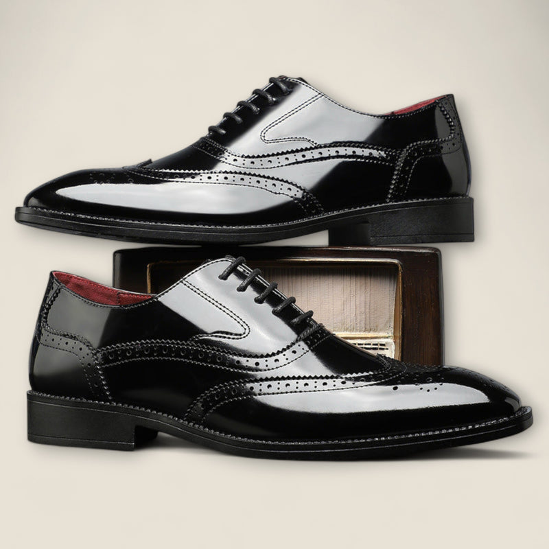 Santiago - Leather Wingtip Formal Shoes