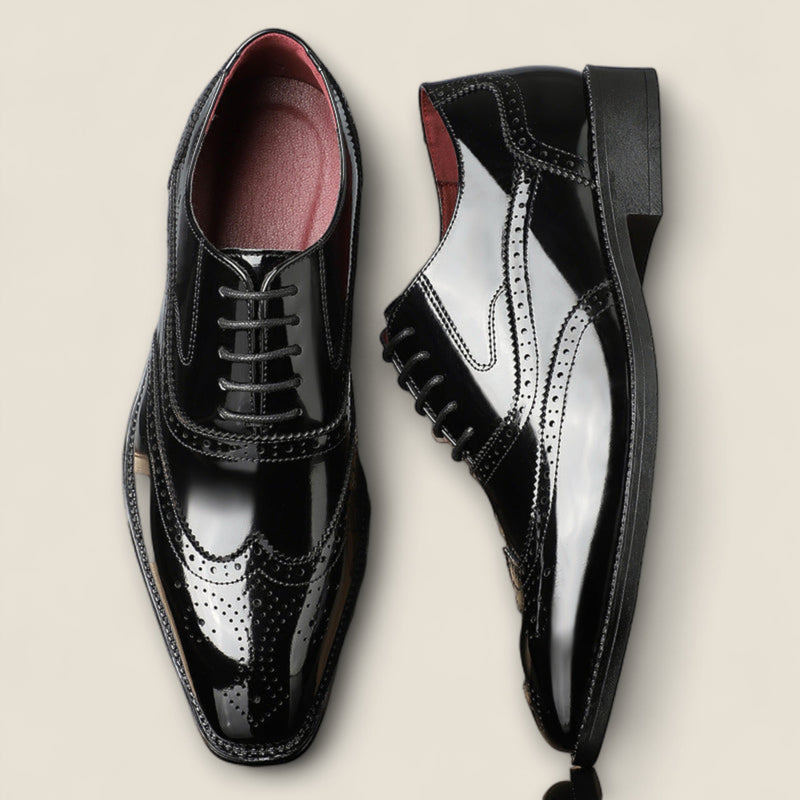 Santiago - Leather Wingtip Formal Shoes