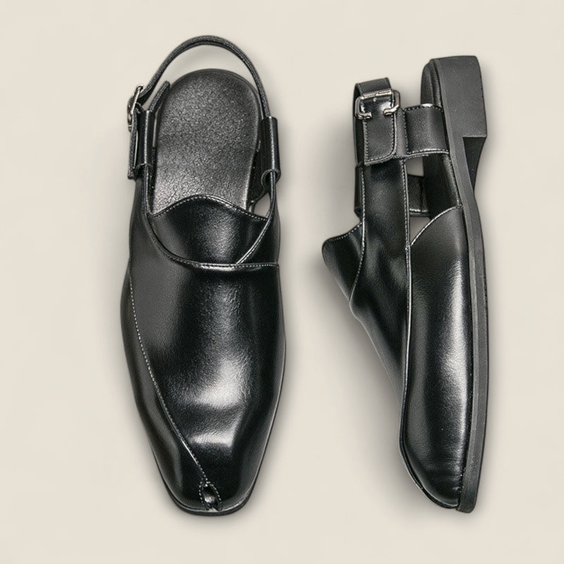 Aurelio - Leather Backstrap Shoes