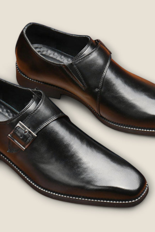 Elliot - Leather Single-Monk Oxford Shoes