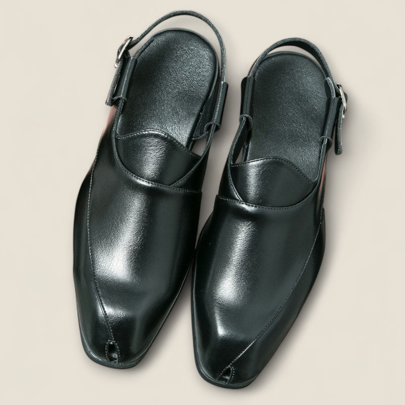 Aurelio - Leather Backstrap Shoes