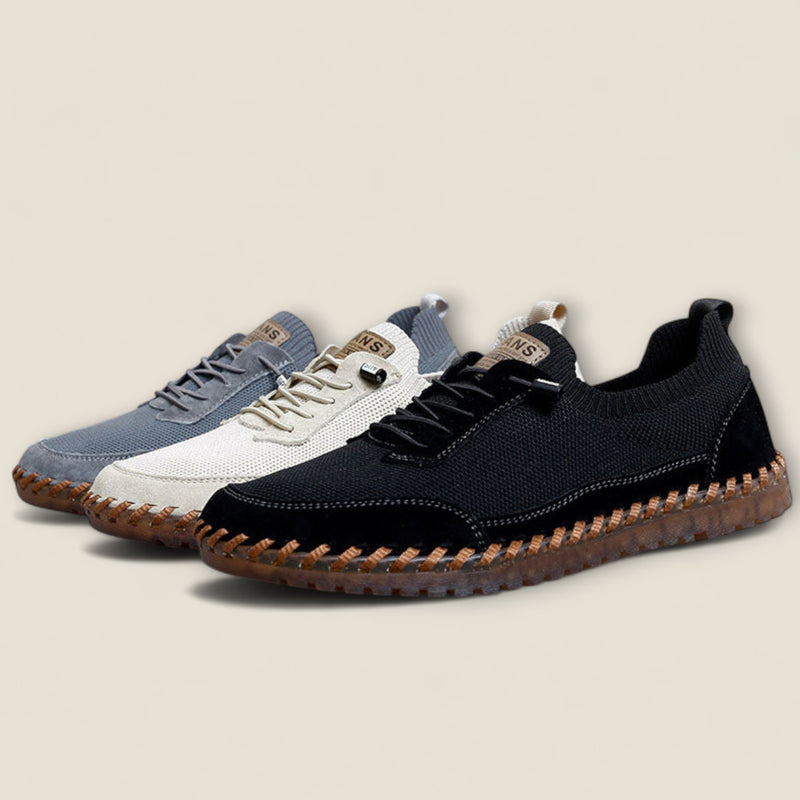 Marco - Knit and Leather Fusion Sneakers
