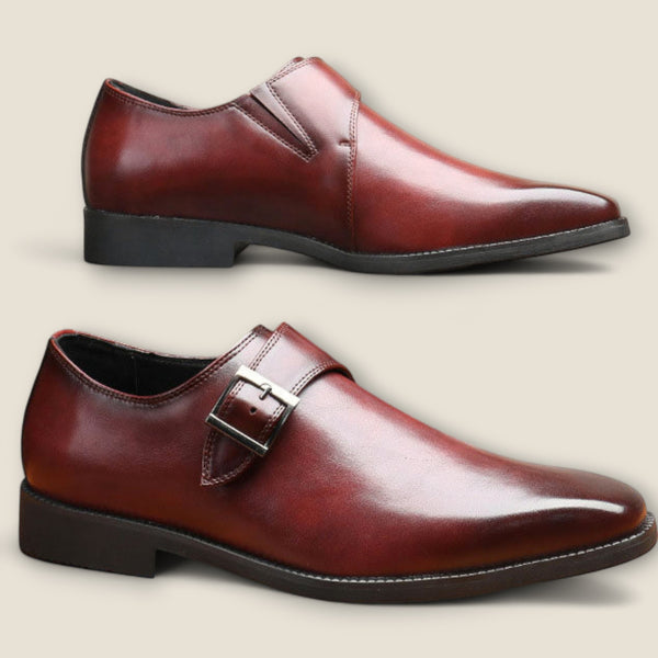 Elliot - Leather Single-Monk Oxford Shoes
