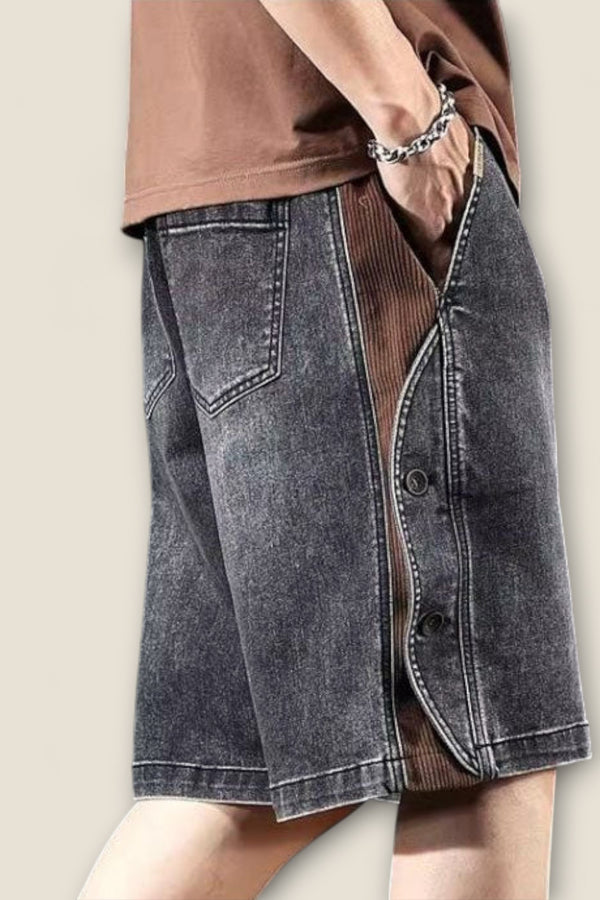Dario - Vintage-Inspired Button Shorts