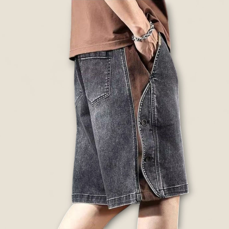 Dario - Vintage-Inspired Button Shorts