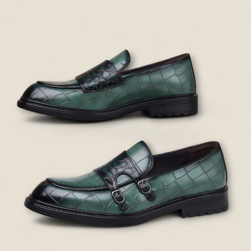 Arturo - Leather Monk Strap Loafers
