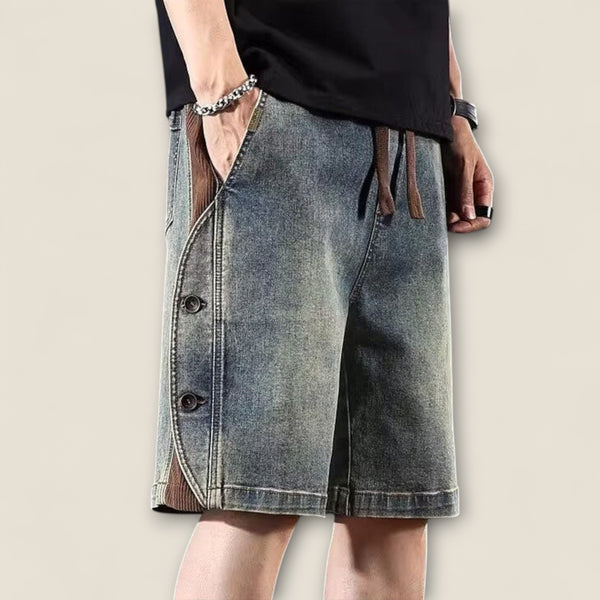 Dario - Vintage-Inspired Button Shorts