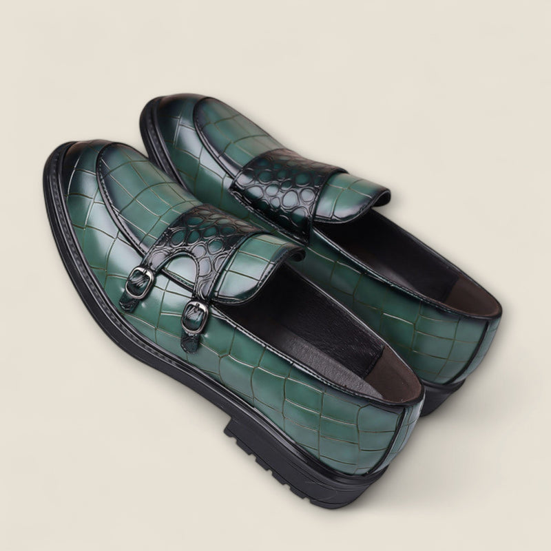 Arturo - Leather Monk Strap Loafers