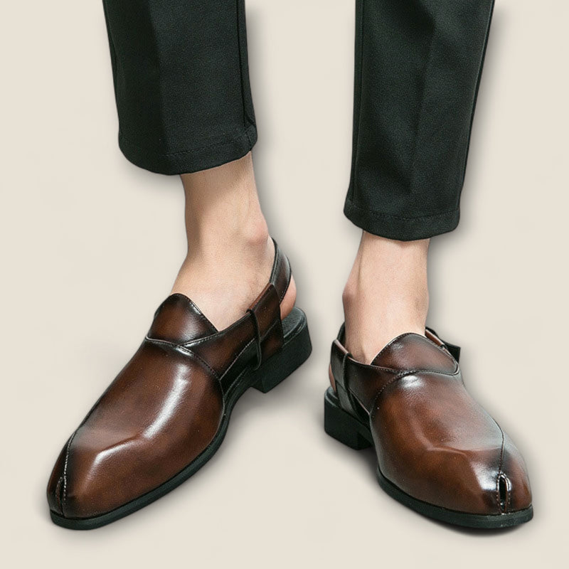 Aurelio - Leather Backstrap Shoes
