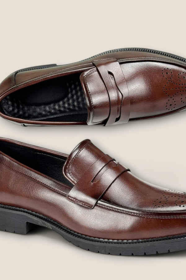 Vittorio - Classic Leather Penny Loafers
