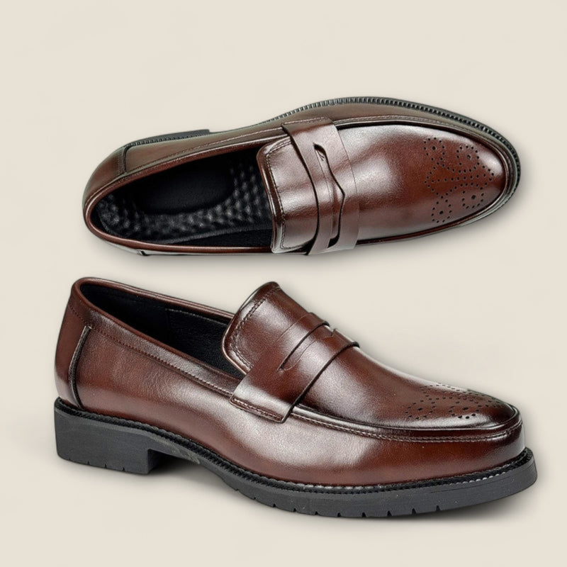 Vittorio - Classic Leather Penny Loafers