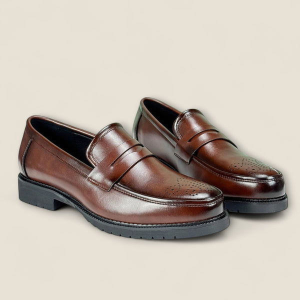 Vittorio - Classic Leather Penny Loafers