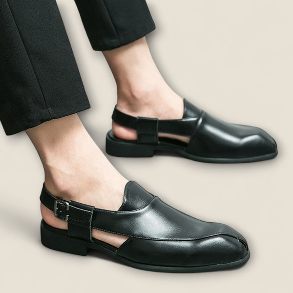 Aurelio - Leather Backstrap Shoes