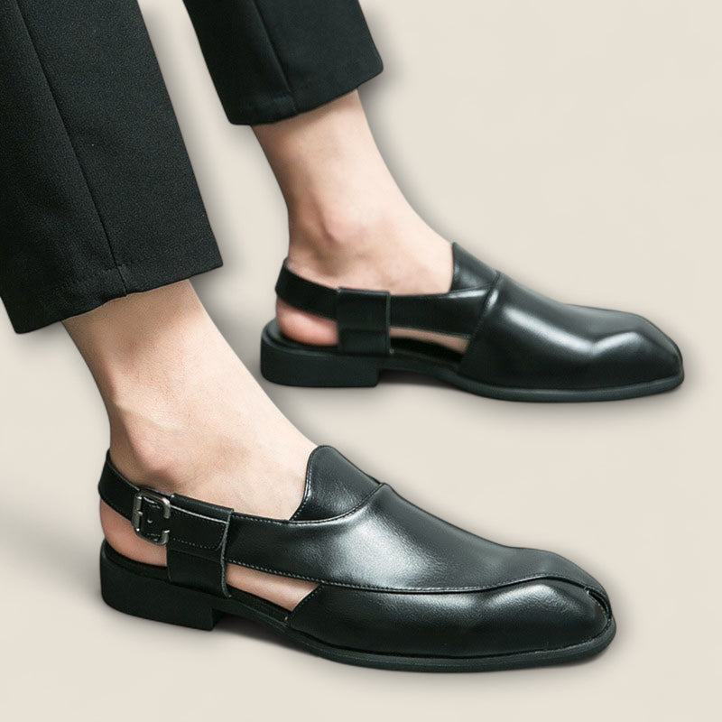 Aurelio - Leather Backstrap Shoes
