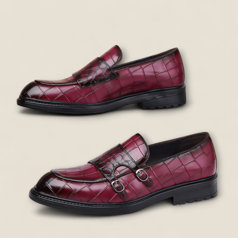 Arturo - Leather Monk Strap Loafers
