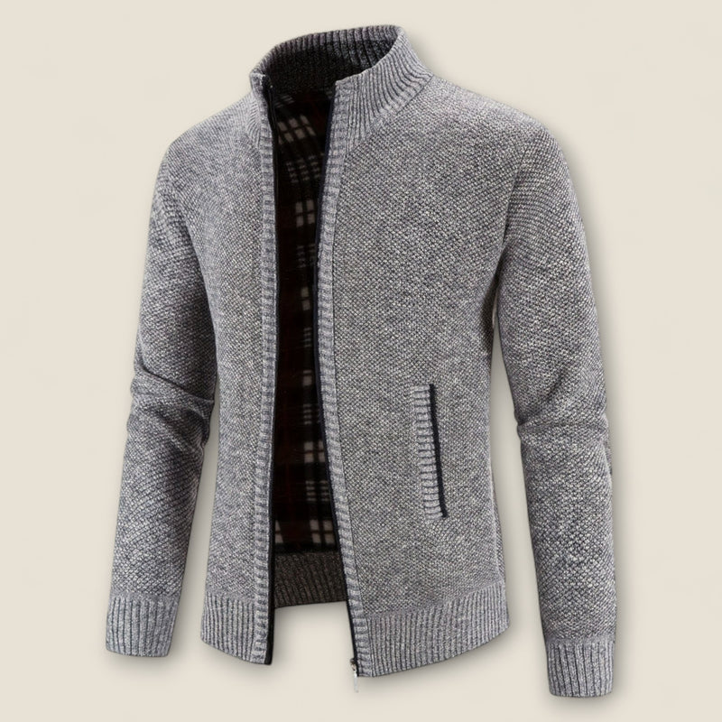 Matteo - Zip-Up Knit Sweater