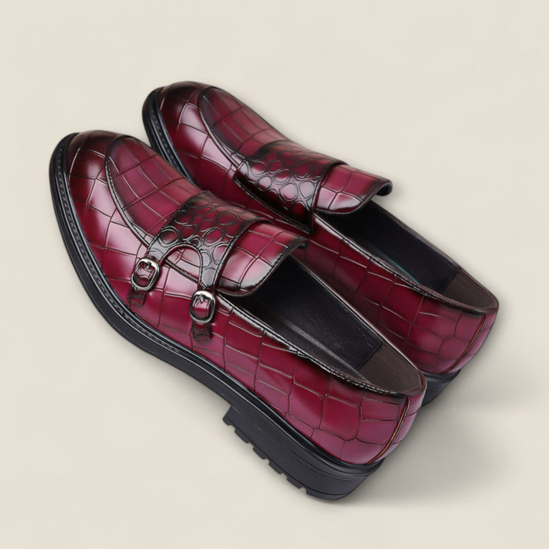 Arturo - Leather Monk Strap Loafers