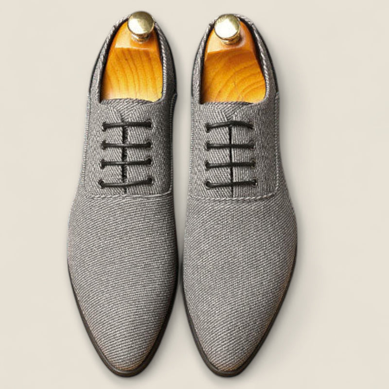 Rafael - Herringbone Canvas Oxfords