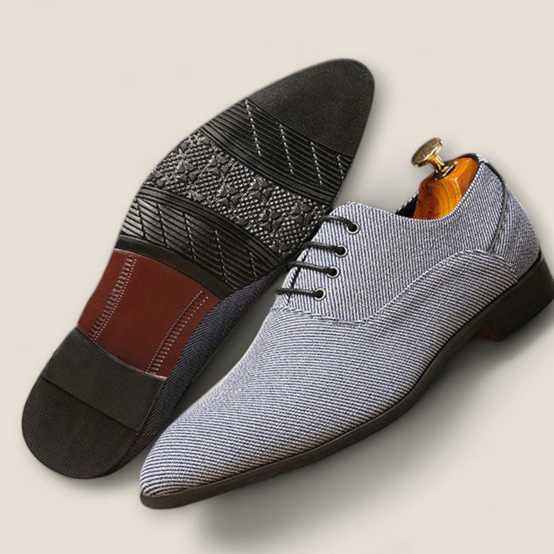 Rafael - Herringbone Canvas Oxfords