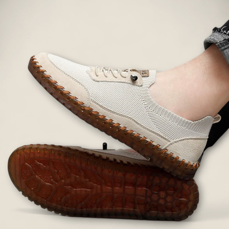 Marco - Knit and Leather Fusion Sneakers