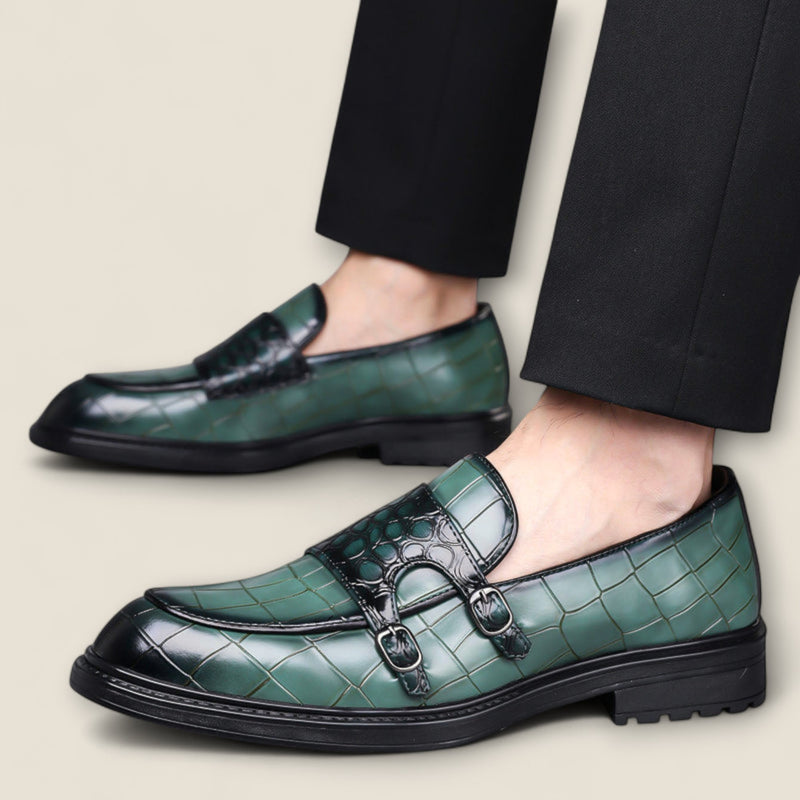 Arturo - Leather Monk Strap Loafers