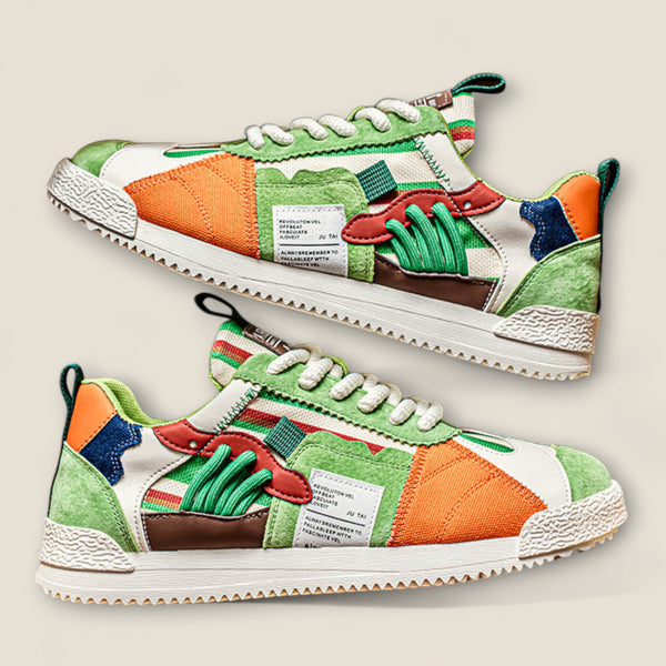 Alonzo - Y2K Retro Patchwork Sneakers