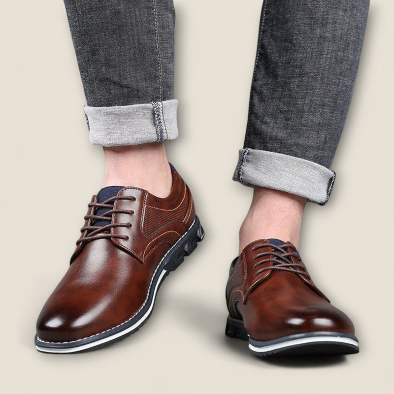 Giovanni - Classic Leather Derby Shoes