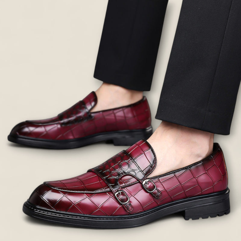 Arturo - Leather Monk Strap Loafers