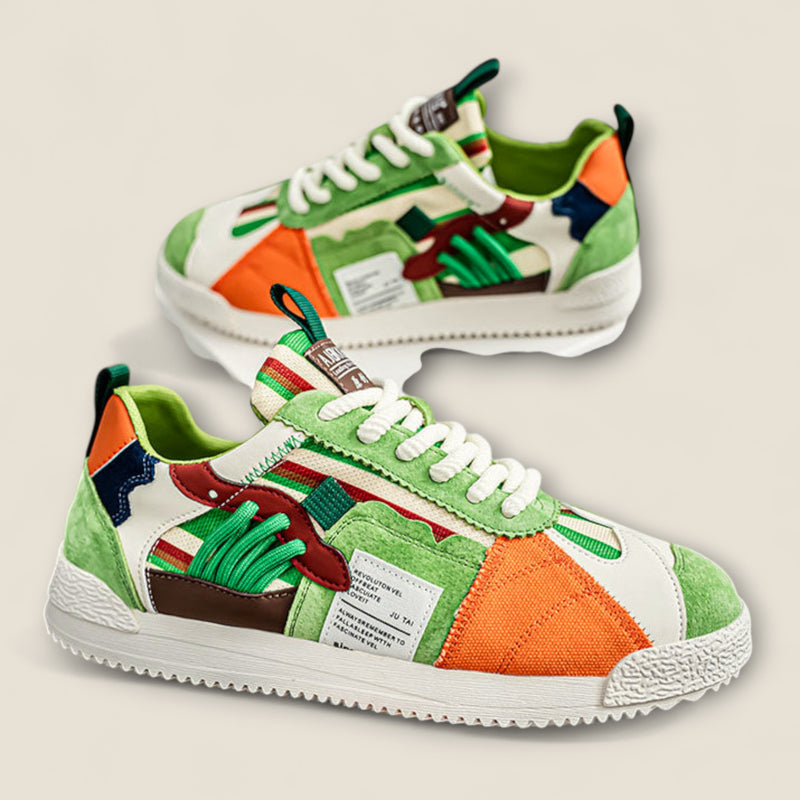 Alonzo - Y2K Retro Patchwork Sneakers